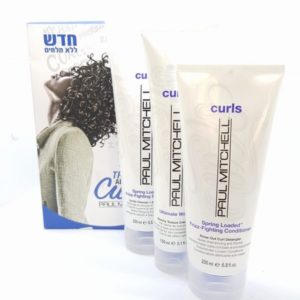 ערכת לשיער ללא מלחים שמפו מרכך קרם ג’ל לעיצוב של פול מיטשל